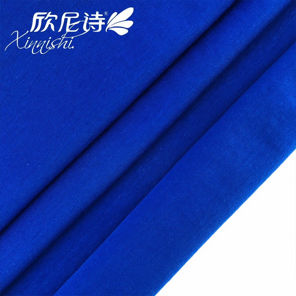 100% Cotton Jersey Fabric Weft Knitted Plain Textile Fabric for Underwear Bra Sportswear Garment